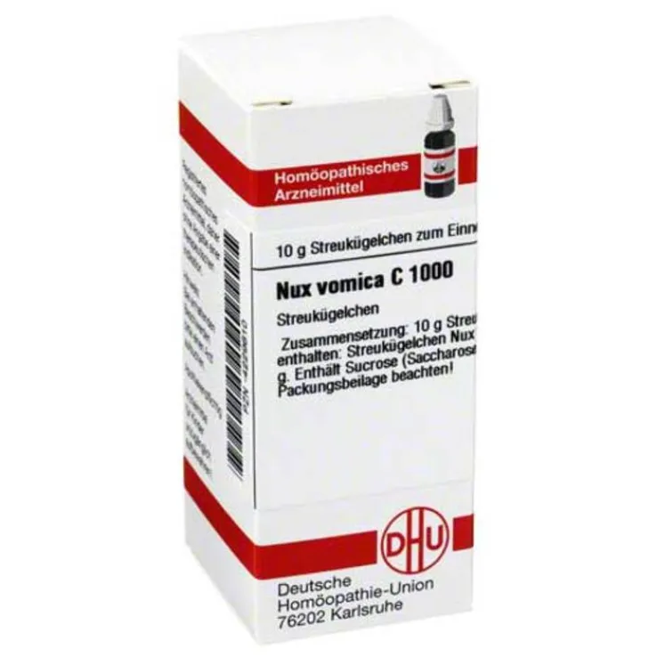 DHU Nux vomica C 1000 Globuli, 10 g