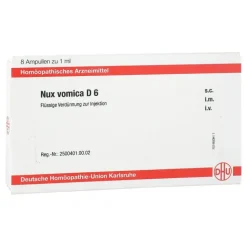 DHU Nux vomica D 6 Ampullen, 8X1 ml
