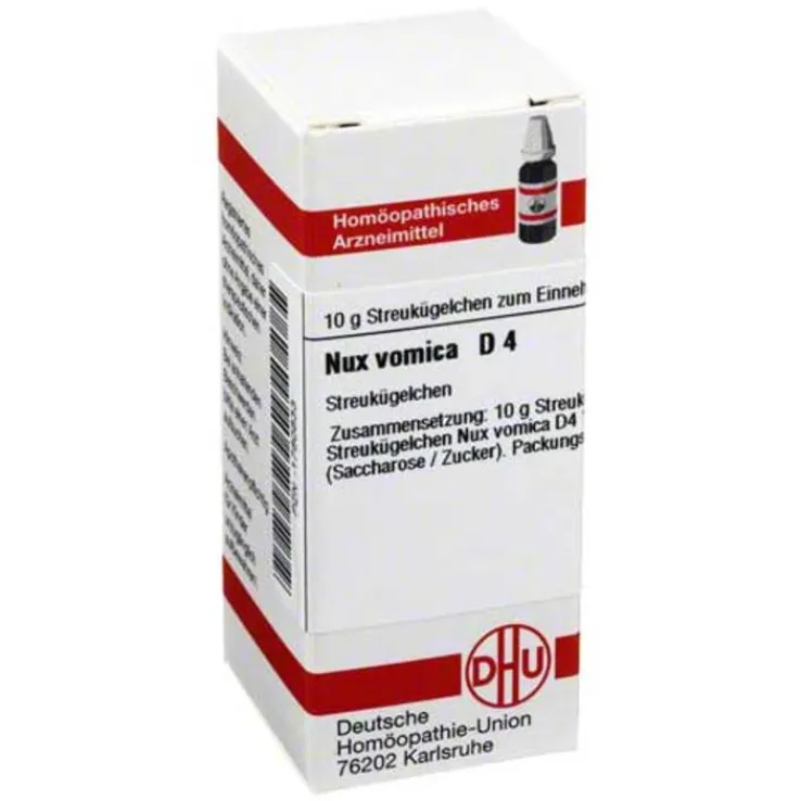 DHU Nux vomica D 4 Globuli, 10 g