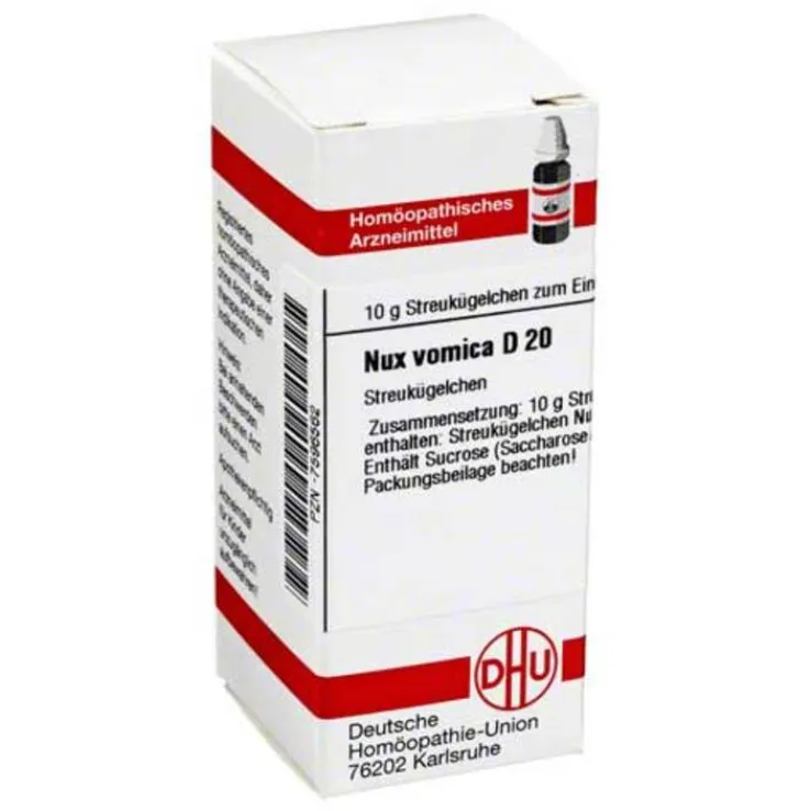 DHU Nux vomica D 20 Globuli, 10 g