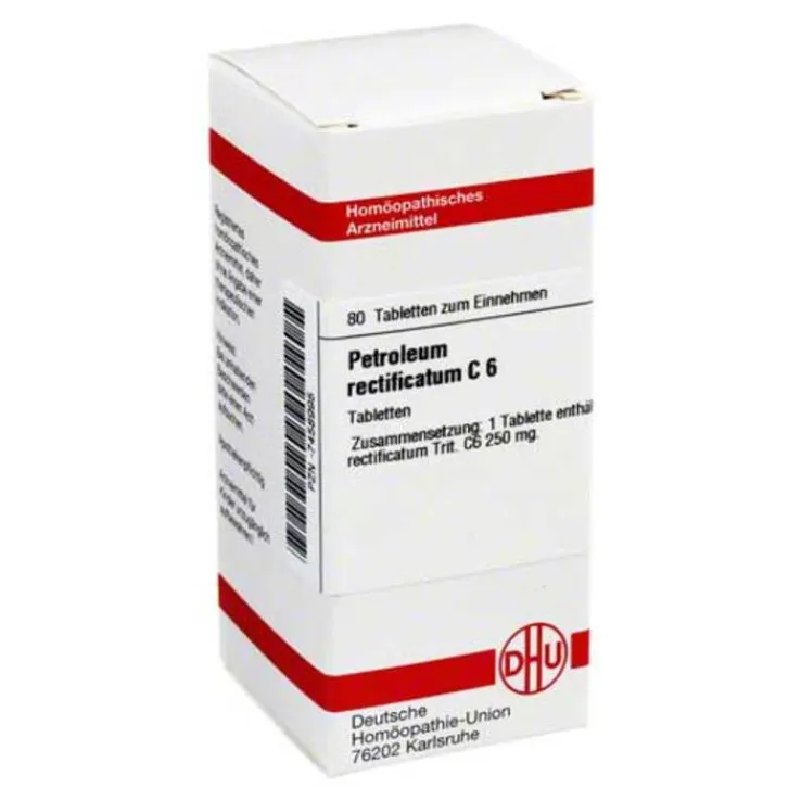 DHU Petroleum rectificatum C 6 Tabletten, 80 St