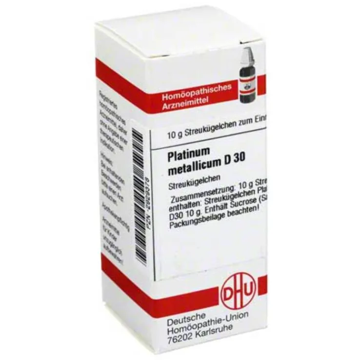 DHU Platinum metallicum D 30 Globuli, 10 g