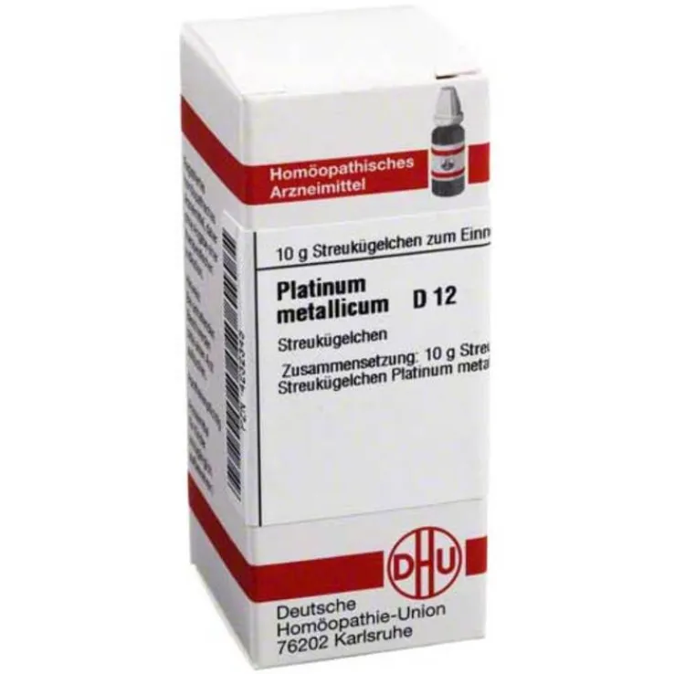 DHU Platinum metallicum D 12 Globuli, 10 g