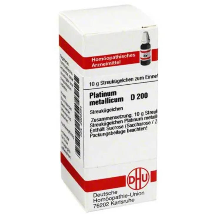 DHU Platinum metallicum D 200 Globuli, 10 g