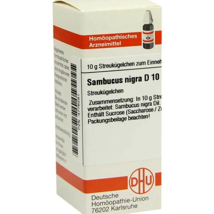 DHU Sambucus nigra D 10 Globuli, 10 g