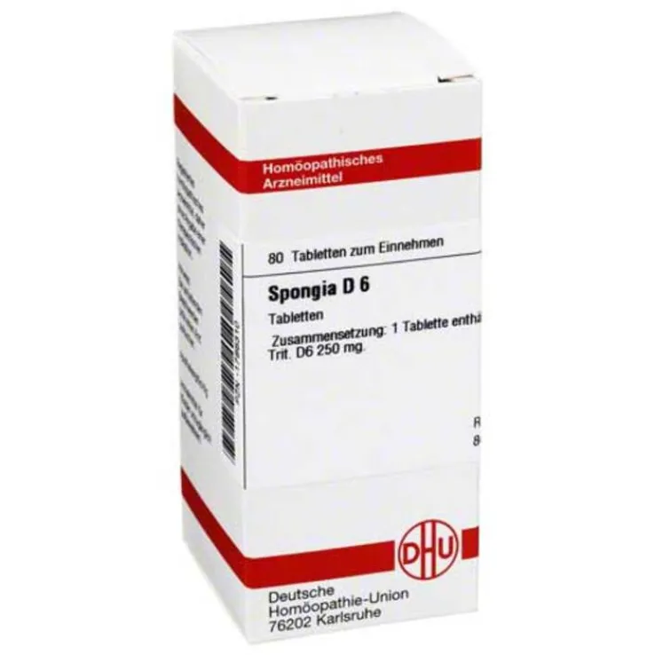 DHU Spongia D 6 Tabletten, 80 St