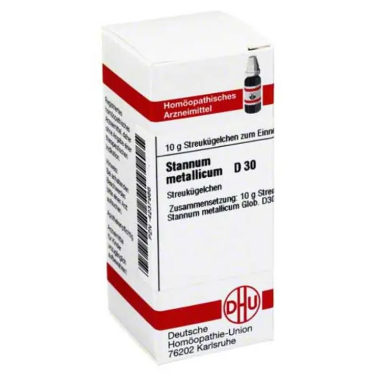 DHU Stannum metallicum D 30 Globuli, 10 g