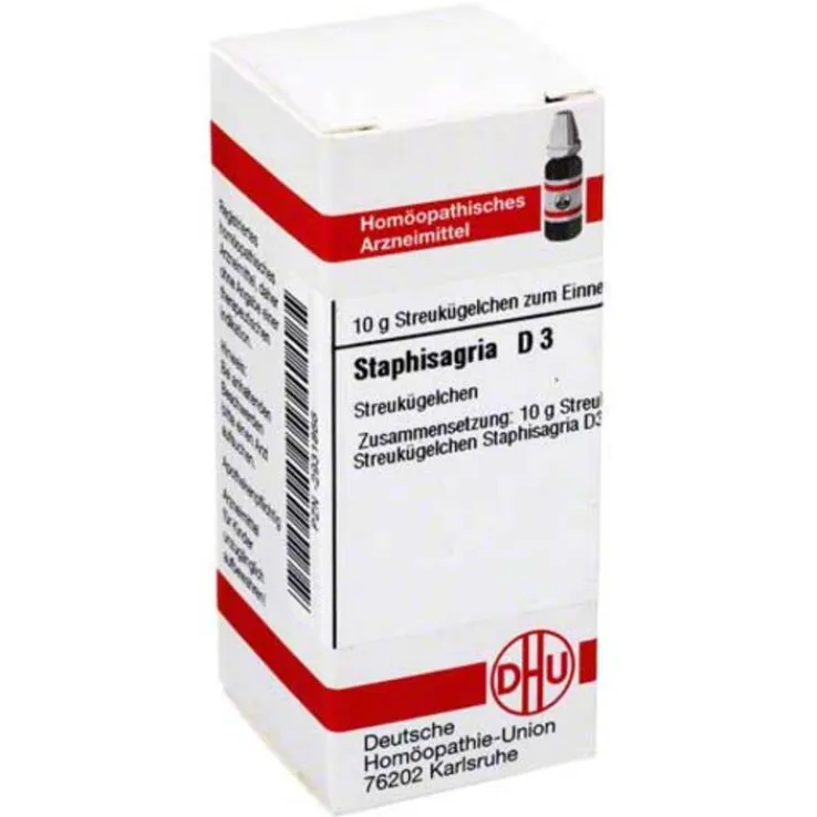 DHU Staphisagria D 3 Globuli, 10 g