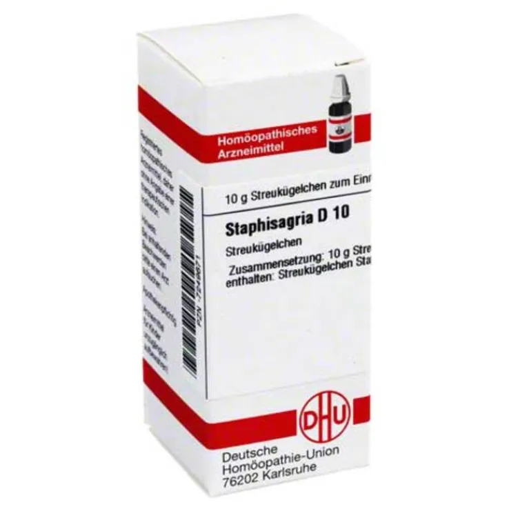 DHU Staphisagria D 10 Globuli, 10 g