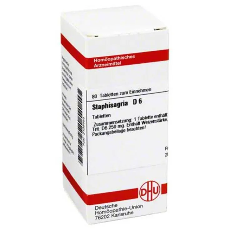DHU Staphisagria D 6 Tabletten, 80 St
