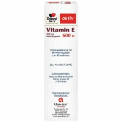 Doppelherz® aktiv Vitamin E 600 N Weichkapseln, 80 St