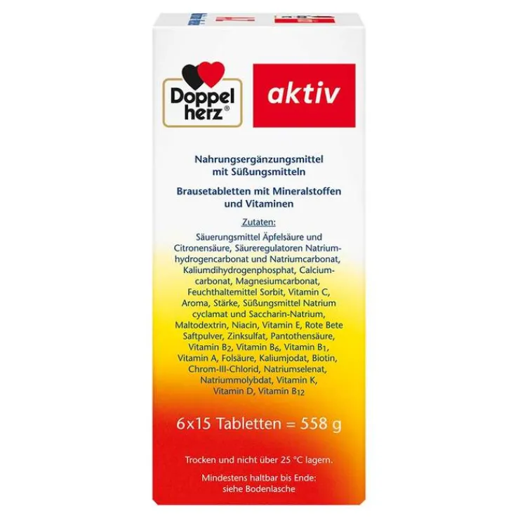 Doppelherz A-Z Multivitamin + Mineralien Brausetabletten , 6X15 St