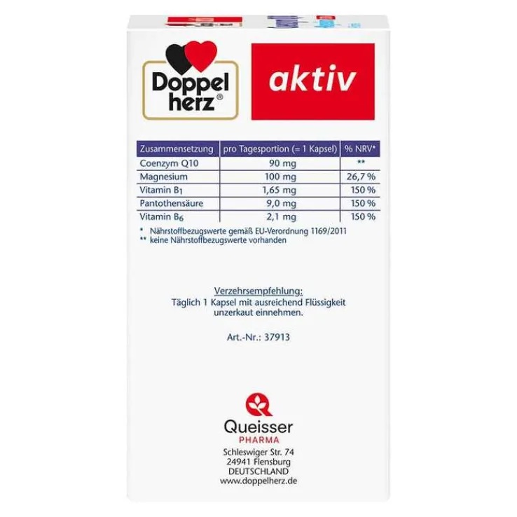 Doppelherz Coenzym Q10 Extra + Magnesium Kapseln, 90 St