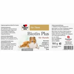 Doppelherz für Tiere Biotin Plus Tabletten für Hunde, 120 St