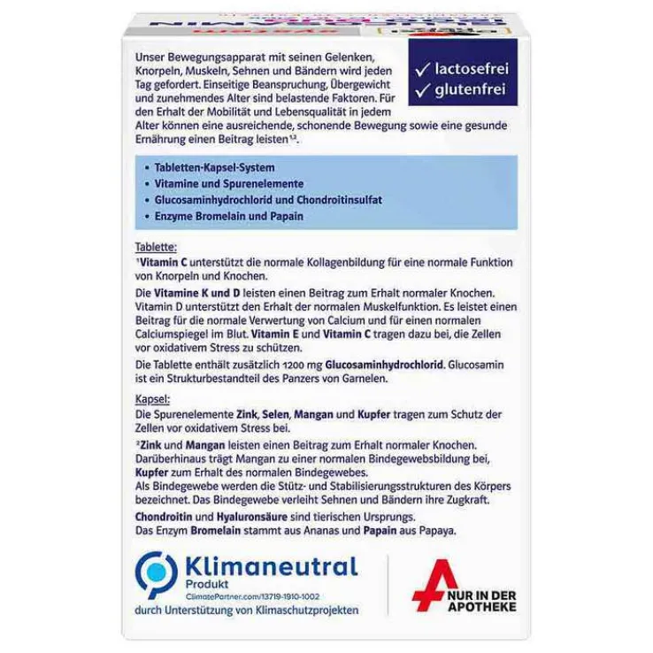 Doppelherz Glucosamin 1200 Duo system Kombipackung, 60 St