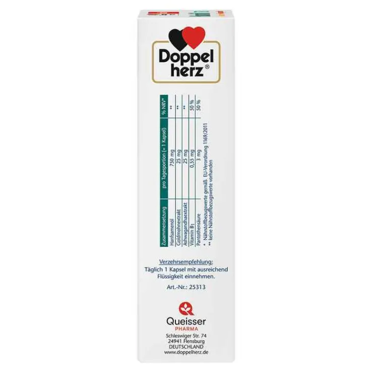 Doppelherz Hanföl + Goldmohn + Ashwagandha Kapseln, 80 St