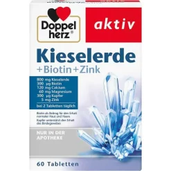 Doppelherz Kieselerde+Biotin+Zink Tabletten, 60 St