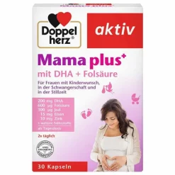 Doppelherz Mama plus mit DHA + Folsäure Kapseln, 30 St