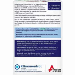 Doppelherz Melatonin + Hanföl system Kapseln, 30 St