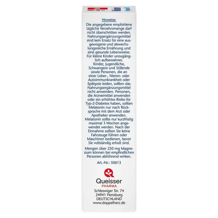Doppelherz Melatonin + Magnesium 400 Tabletten, 30 St
