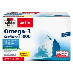 Doppelherz Omega-3 Seefischöl 1000 Kapseln, 240 St