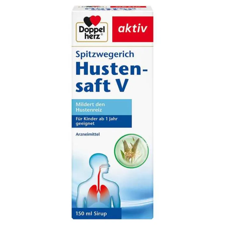 Doppelherz Spitzwegerich Hustensaft V, 150 ml