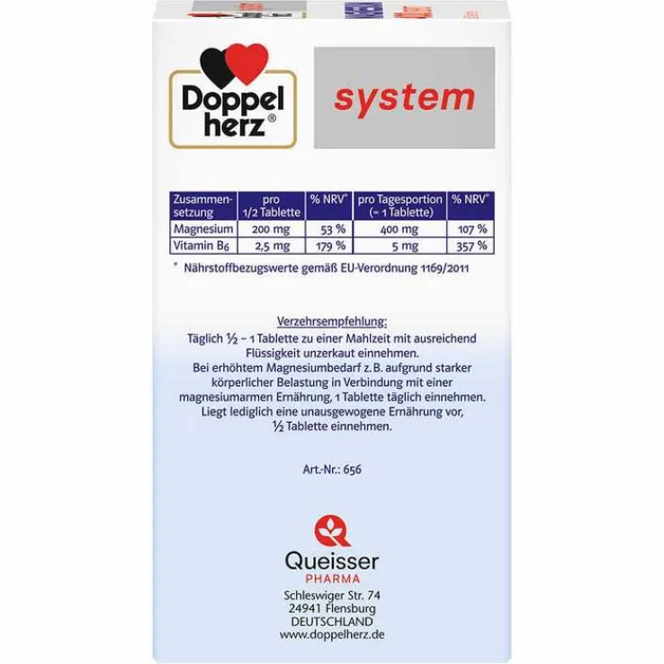 Doppelherz system Magnesium 400 Depot Tabletten, 60 St