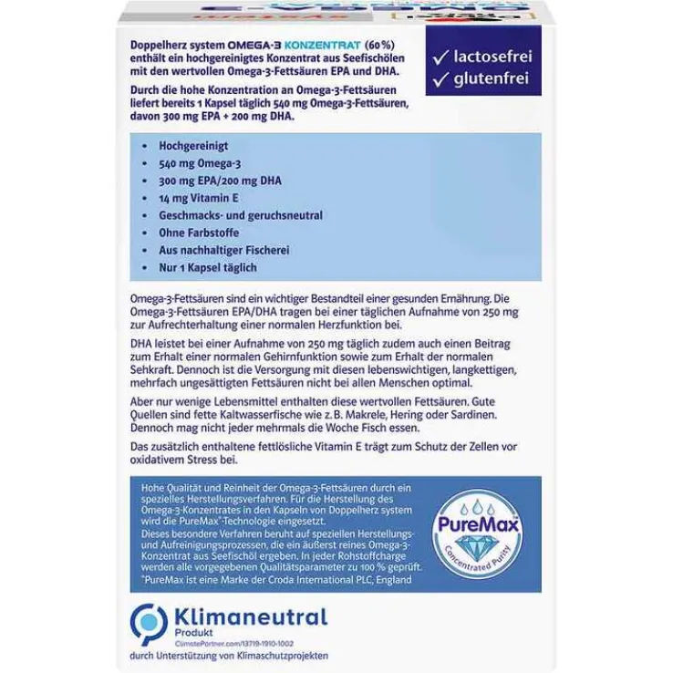 Doppelherz system Omega-3 Konzentrat Kapseln, 120 St