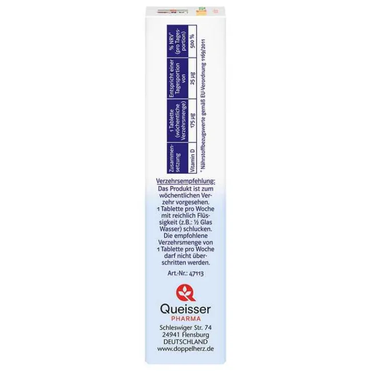 Doppelherz Vitamin D3 7000 I.E. pflanzlich sys.TAB, 60 St