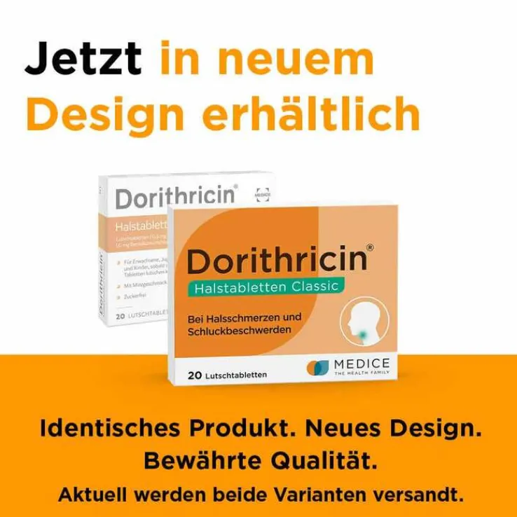 Dorithricin® Halstabletten Classic bei Halsschmerzen, 20 St