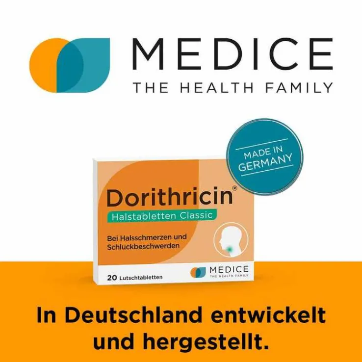 Dorithricin® Halstabletten Classic bei Halsschmerzen, 20 St