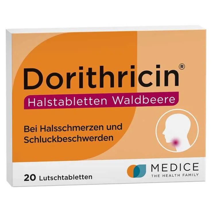 Dorithricin® Halstabletten Waldbeere bei Halsschmerzen, 20 St