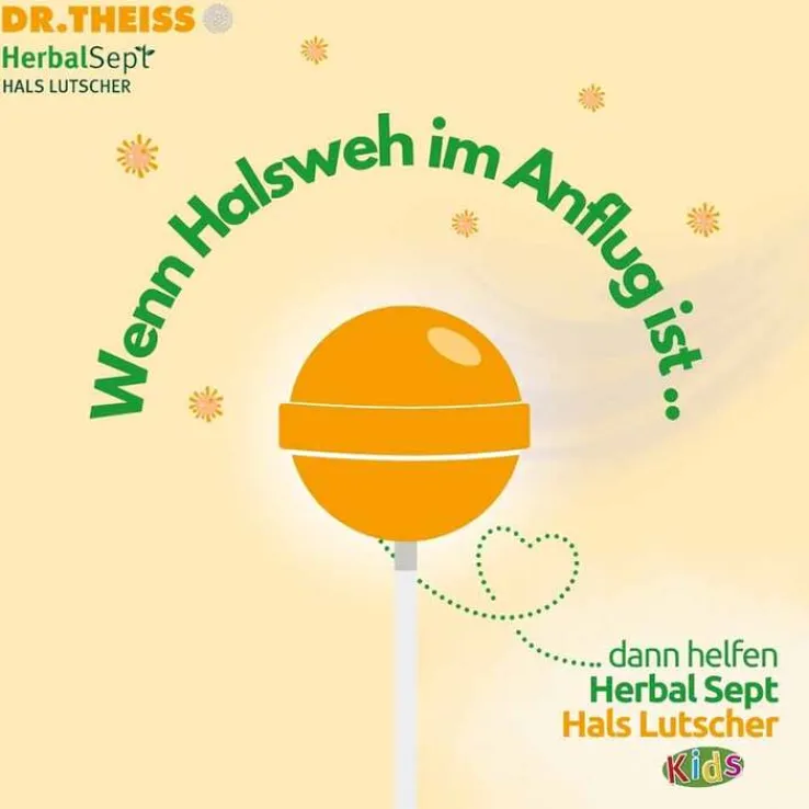 Dr. Theiss Herbalsept Hals Lutscher Kids, 6 St