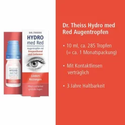 Dr. Theiss Hydro med Red Augentropfen, 10 ml