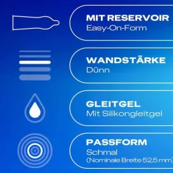 Durex Gefühlsecht Slim Kondome, 10 St