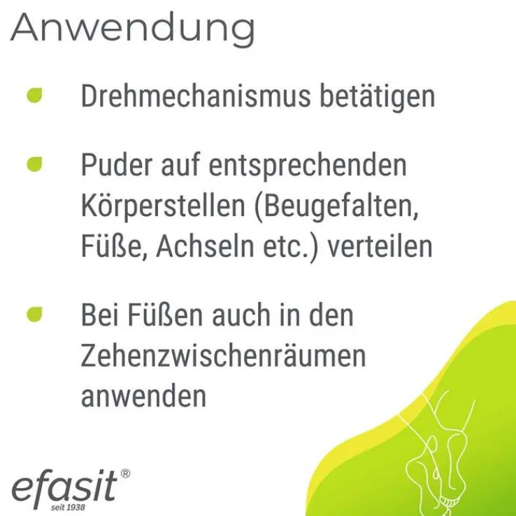 Efasit Fuß & Körper Puder, 100 g