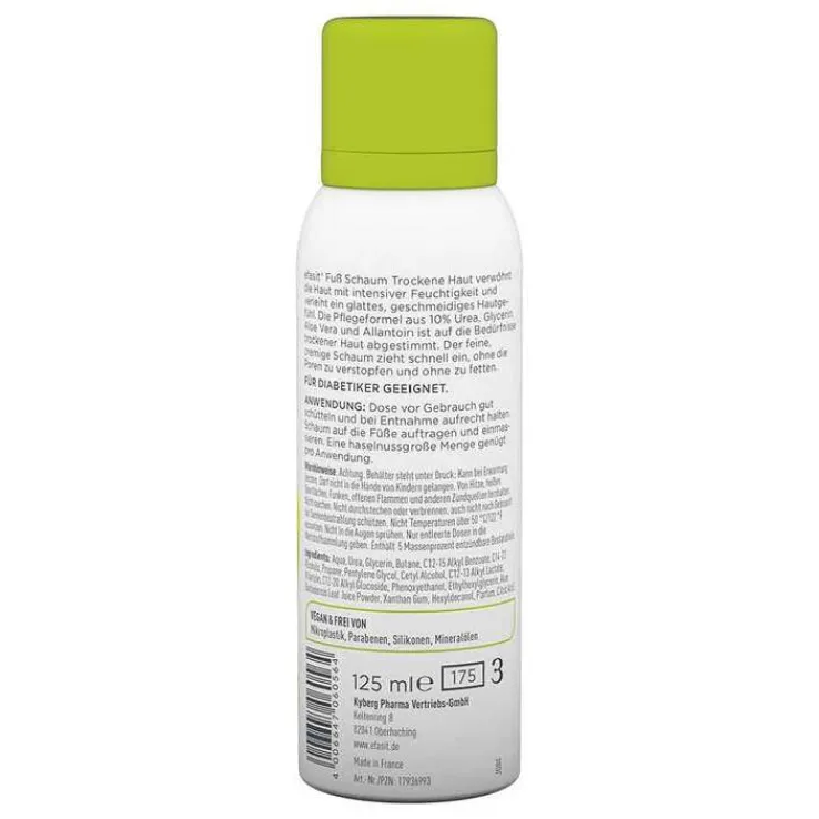 Efasit Fuß Schaum trockene Haut, 125 ml