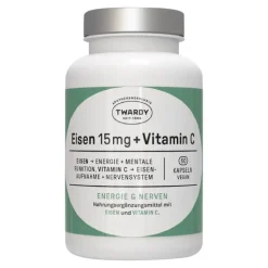Eisen 15 mg + Vitamin C vegan Kapseln, 60 St