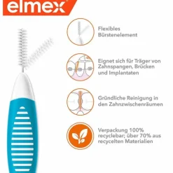 Elmex Interdentalbürsten Iso Größe 3 0,6 mm blau, 8 St