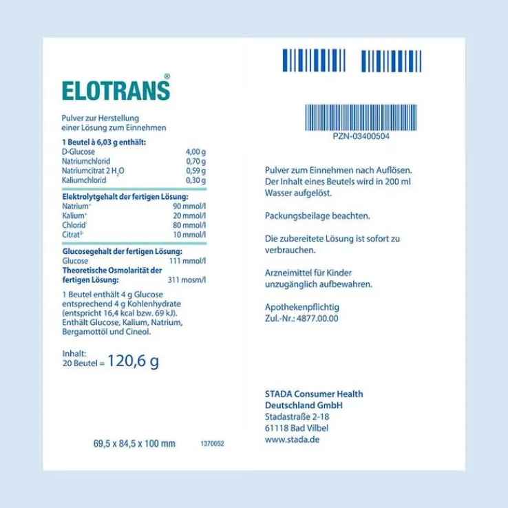 Elotrans Pulver, 20 St