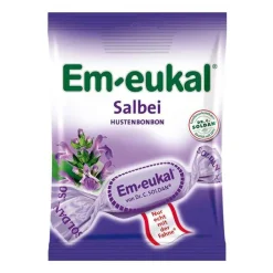Em-eukal Halsbonbons Salbei zuckerhaltig, 75 g