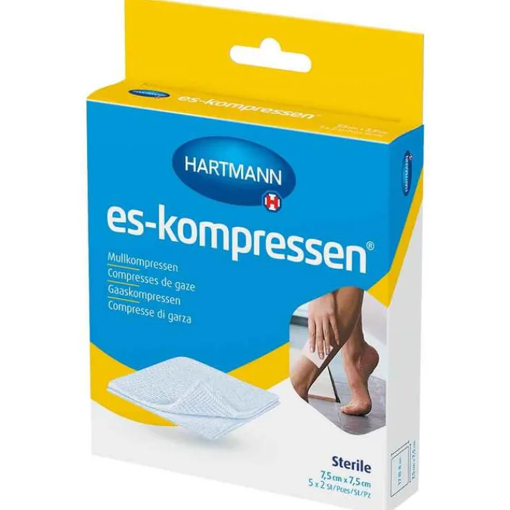 ES-Kompressen steril 7,5x7,5 cm 8fach, 5X2 St
