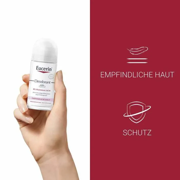 Eucerin Deodorant Roll-on 0% Aluminium Doppelpack, 2X50 ml