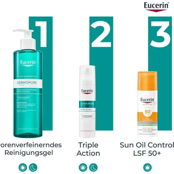 Eucerin Dermopure Clinical Triple Action Creme, 40 ml