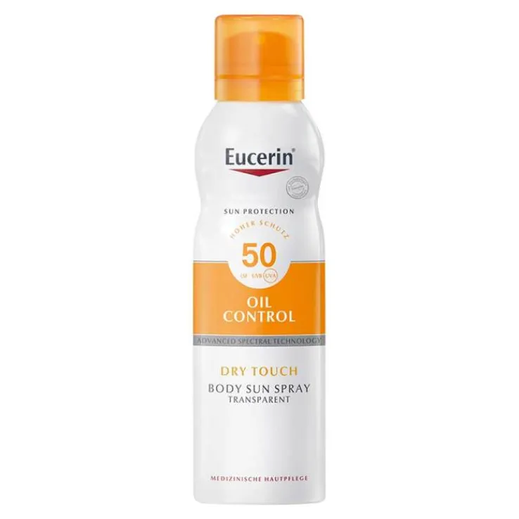 Eucerin Sun Oil Control Body transparent Aerosol LSF 50, 200 ml