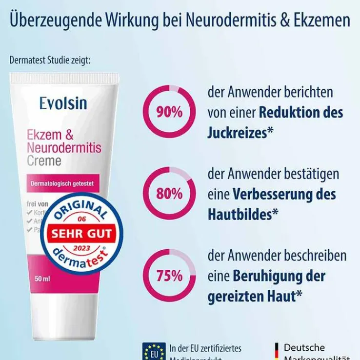 Evolsin Ekzem & Neurodermitis Creme, 50 ml
