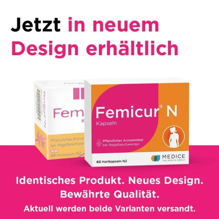 Femicur® N Kapseln bei Regelbeschwerden, 60 St