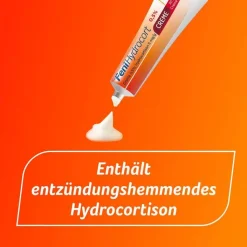 FeniHydrocort Creme 0,25 %, Hydrocortison 2,5 mg/g, wirksam bei Hautentzündungen, 20 g