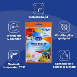 Figo Wärmekissen 12 h selbstklebend XXL Vorteilsp., 5 St