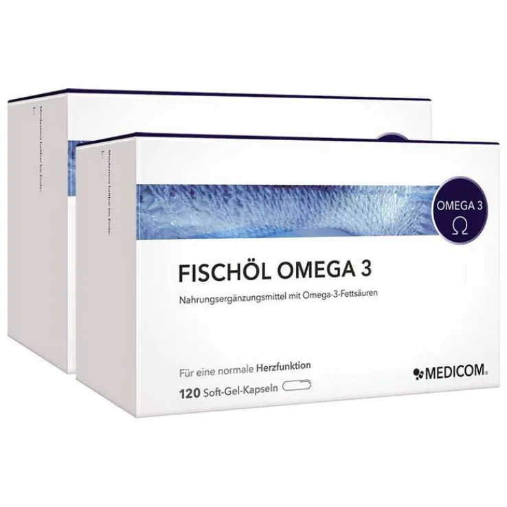 Fischöl Omega 3 Weichkapseln, 2X120 St